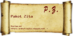 Pakot Zita névjegykártya